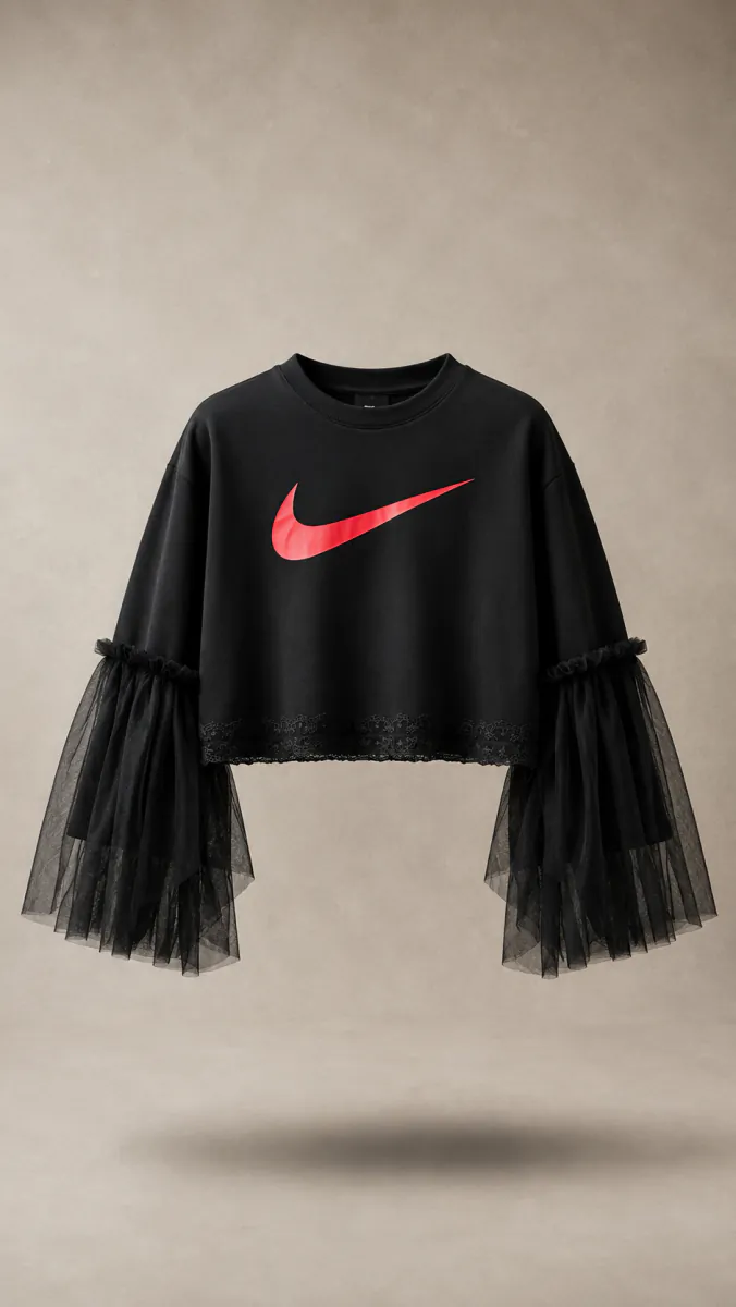 لیمیتد کالکشن Mixed Media Bubble Dress-Nike - لیمیتد کالکشن زنانه سی سی لی - تصویر 3