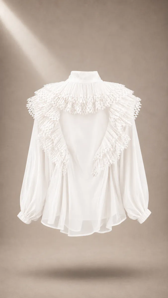 لیمیتد کالکشن Victorian Ruffle Blouse - لیمیتد کالکشن زنانه سی سی لی - تصویر 4