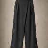 شلوار Wrap Front Wide-Leg - شلوار زنانه سی سی لی - تصویر 2