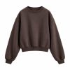 ست بلوز و شلوار دورس گشاد ورزشی زنانه Loose Fit Fleece Sweatshirt and Jogger Pants Set