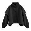 ست بلوز و شلوار دورس گشاد ورزشی زنانه Loose Fit Fleece Sweatshirt and Jogger Pants Set