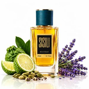 بطری شیشه‌ای شفاف و چندضلعی عطر کایالی وانیلا با مایع کهربایی تیره و درب کریستالی الماسی | Kayali Vanilla 28 Eau de Parfum faceted glass bottle with rich amber juice and diamond crystal cap